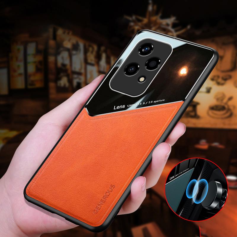 For Honor 200 Lite Case Leather Back Cover Precise Cutouts Shockproof Protection
