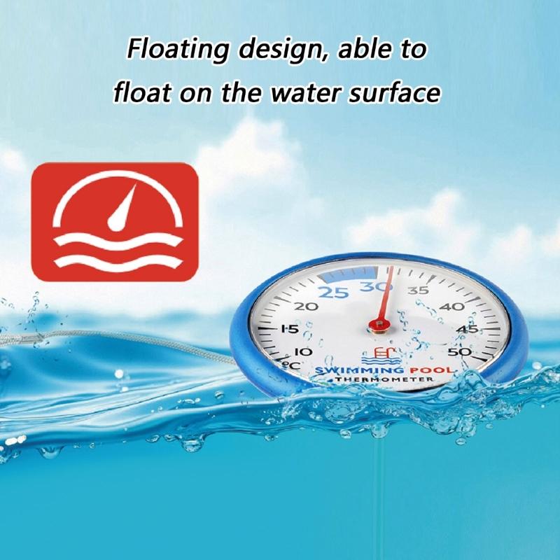 Large Round Floating Thermometers For Swimming Pool And Spa With Clear Display Water Temperature Tester