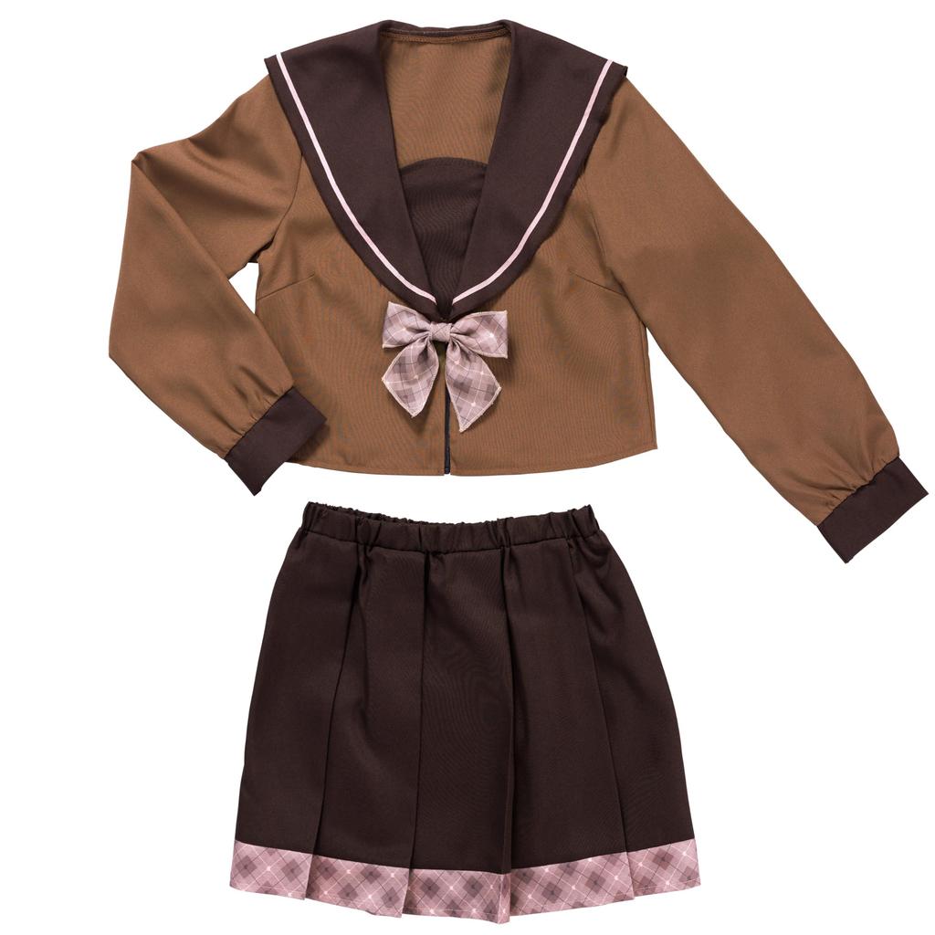 Cosplay Valentine Chocolate Sailor Brown [Clear Stone] Women's
