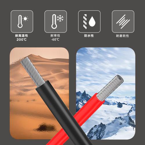 HaerknCbl 12AWG/3.3Sq Silicone Wire 2 X 3M (Black 3M + Red 3M) Hook Up Wire Kit Electric Wire Cable Flexible Soft Silicone Wire 2 Colors/Set Suitable