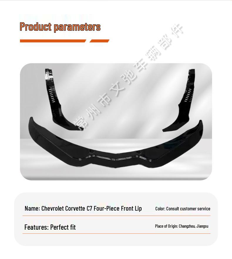 Sport Front Lip Splitter Kit for 2014-2019 Chevrolet Corvette C7