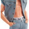 Barbie Ken Denim Fashion Doll Outfit for 6 Years and Up, Movie Inspired, Dress-Up Accessories