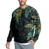 Men's Casual Fashion Printed Round Neck Pullover Sweatshirt