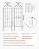 Garden Trellis, 180 x 52.5 cm Rose Trellis, 4 Packs Garden Flower Rose Trellises with Powder-Coated Finish & Convenient Locking Design, Plant Support
