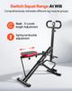 Squat Machine, Deep Squat Rowing Machine for Home, Easy Setup & Foldable Exercise Equipment, Glute Trainer Machine with 2 High-Strength Resistance