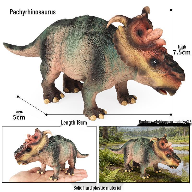 Jurassic Dinosaur Toy Set: Thick-Nosed Dragon, T-Rex, Velociraptor, Pterodactyl, Mosasaurus, Spinosaurus