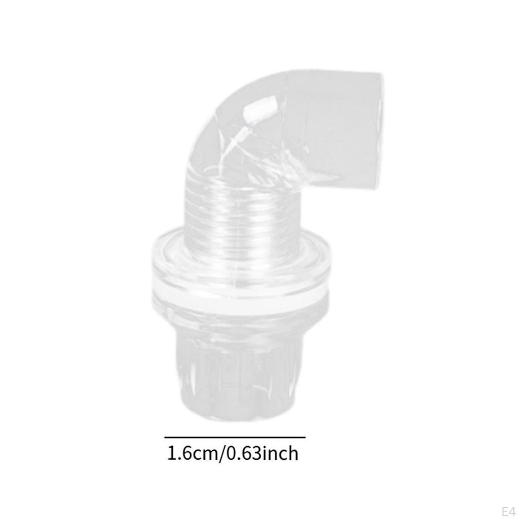 Tank Water Hose Connector Aquarium Adapter Acrylic Converter Clear Leakproof DIY Plumbing