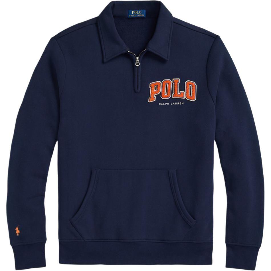 Polo Ralph Lauren RL Logo Fleece Collar Sweatshirt Men Sweatshirt Nautical-Blue MNPOKNI16824157-410