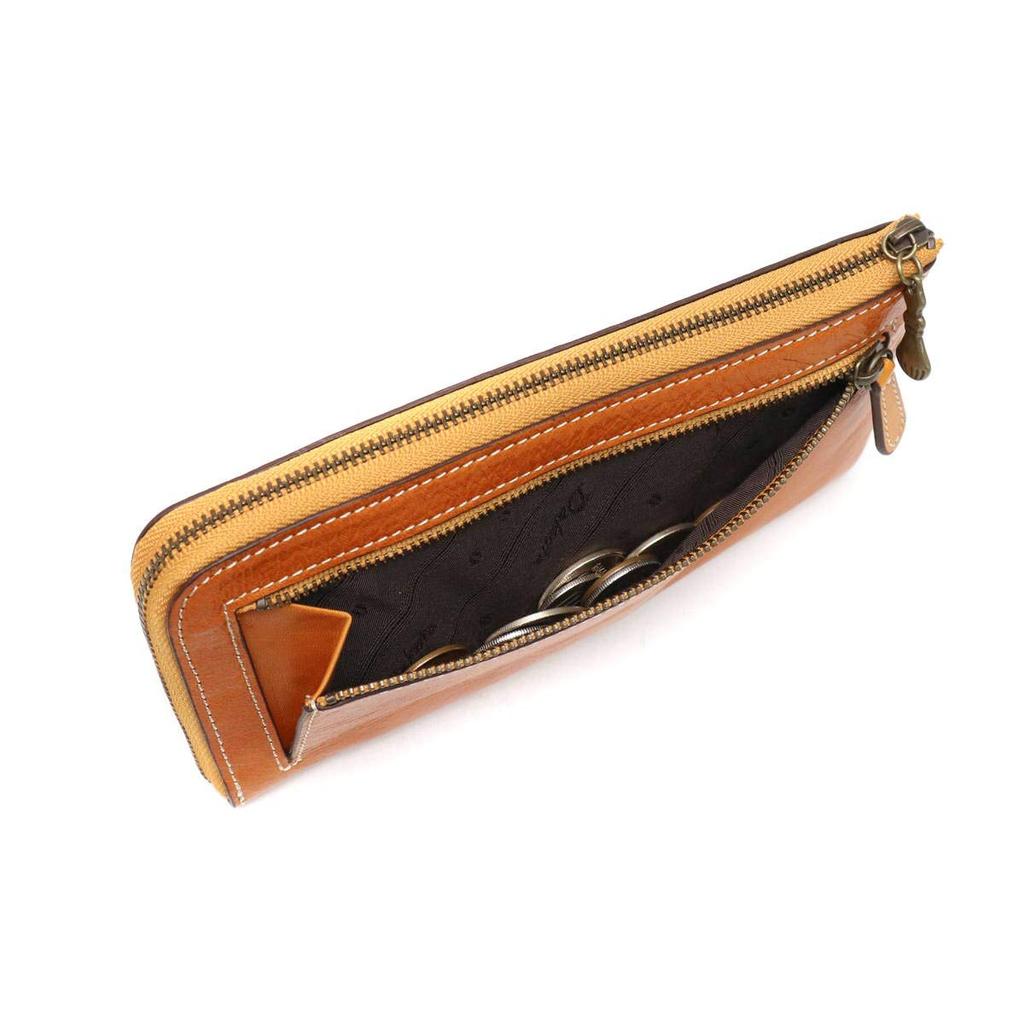 Dakota Long Wallet with L-Shaped Zipper, 0035897, Fons Series, Red, DA-35897-30