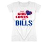 This Girl Loves Her Bills Football T Shirt Buffalo Bills Team Colors