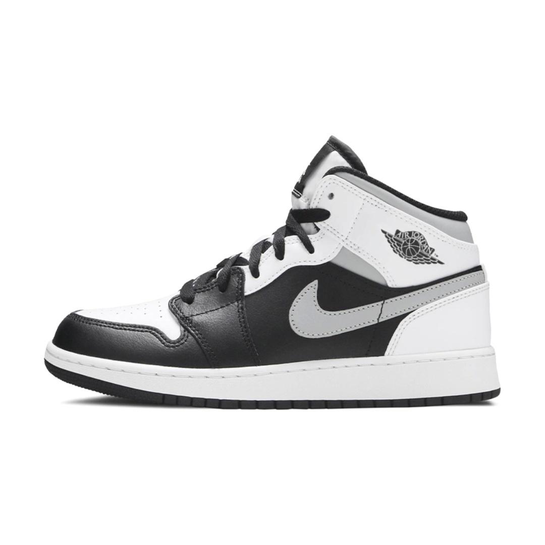 (GS) Air Jordan 1 Mid  White Shadow  Kids  554725-073 EU 35.5