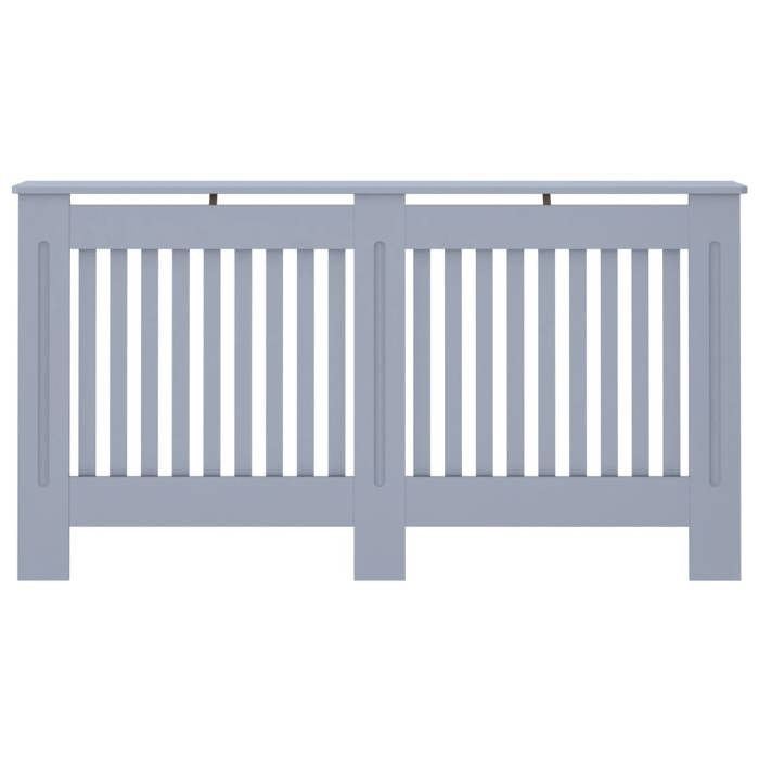 Cache-radiateur Anthracite - VidaXL - 152x19x81 cm - MDF - Espace de rangement pour livres et ornements