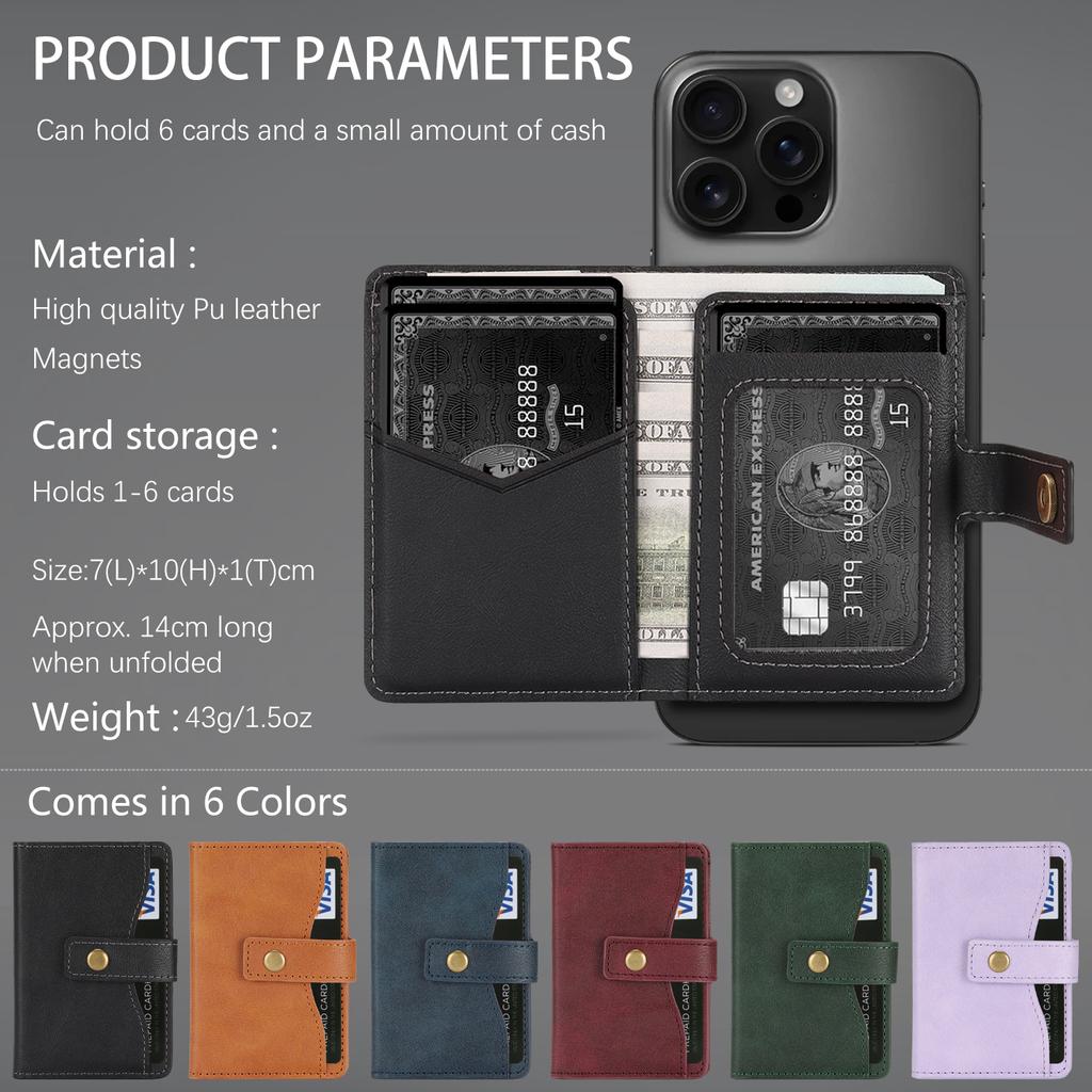 For Samsung Galaxy S25 Ultra Kickstand Case Detachable Card Bag Magnetic Case PU Leather Coated TPU Phone Cover