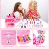 Bloranda 53-Piece Kids Washable Makeup Kit with Unicorn Vanity Case, Real Cosmetic Playset for Girls