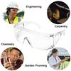 1pc Safety Transparent Glasses Anti Fog Goggles Vented Sides Shields PC Frame Spectacles for Riding Lab Labor Protection