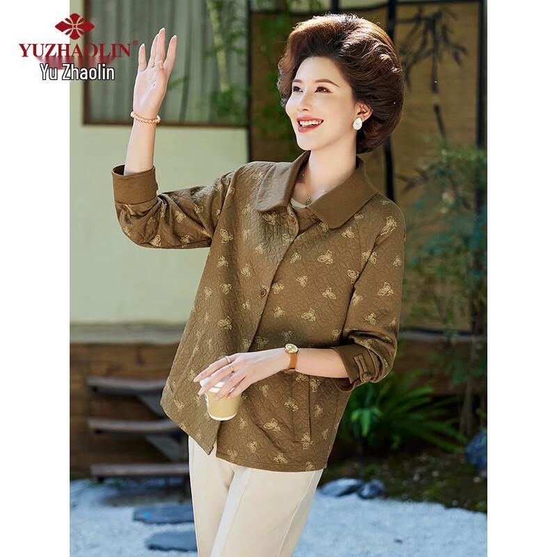 Yuzhaolin Women's Floral & Polka Dot Padded Winter Jacket Y244M1012