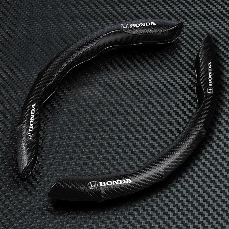 Car Hot XR Car Steering Wheel Cover Carbon Fiber Sports Ultra-thin Non-slip Card Cover for Honda Civic Accord CRV HRV Fit Jazz