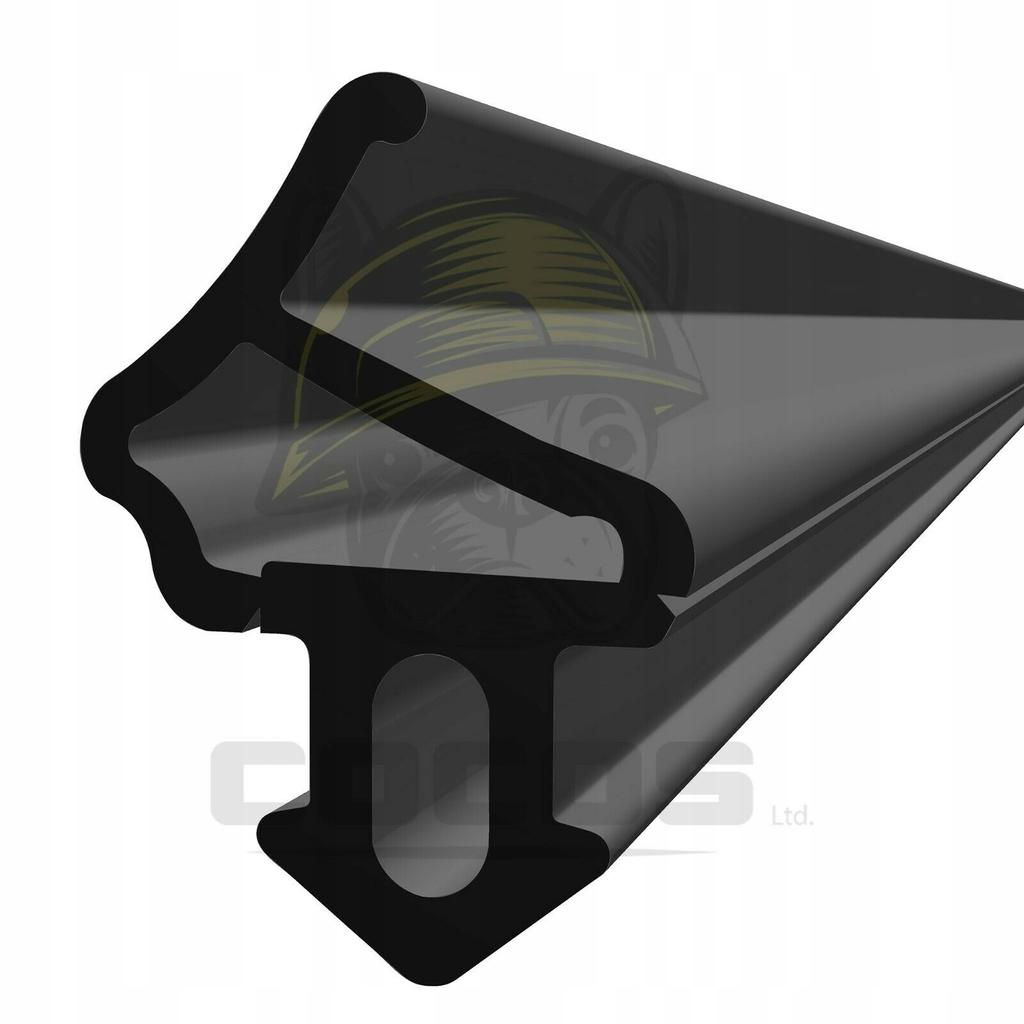 Seal for PVC windows S-1172 ALUPLAST BLACK 1m