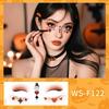 Disposable Halloween Face Tattoo Portable Long-acting Cheek Temporary Stickers Terrifying Transparent Bat Face Stickers
