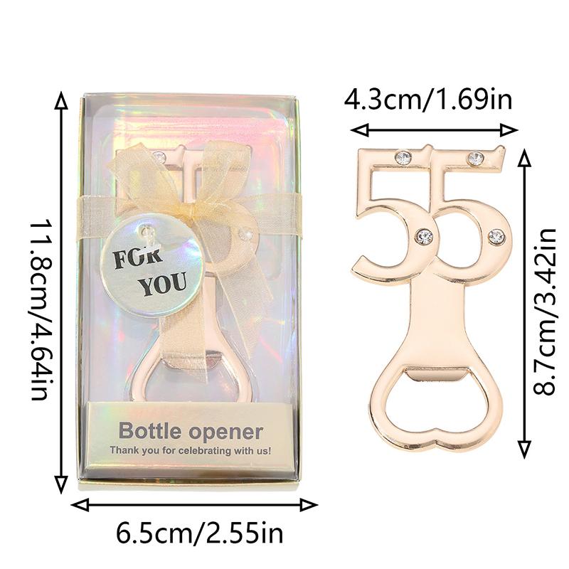 Customizable Shape Bottle Opener 16/18/20/21/30/40/50/60 for Birthday Party Return Gifts Wedding Souvenirs Beer Opener