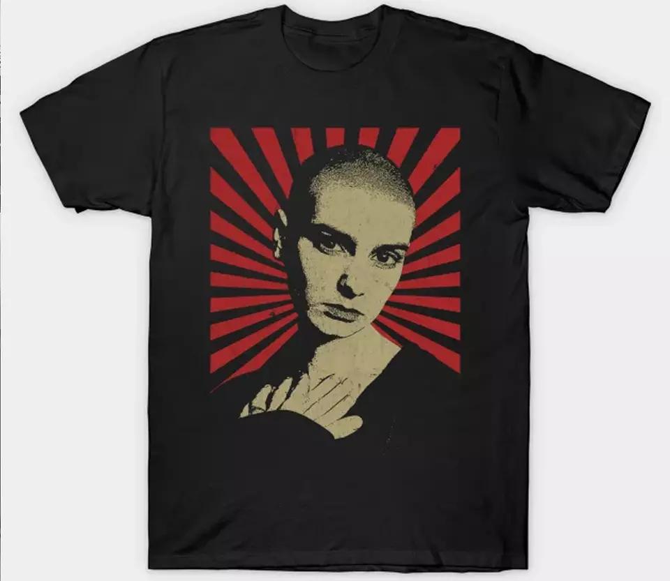 RETRO Sinead O Connor MEMORY Black Shirt Short Sleeve Printed T-Shirt Summer Casual Y2K Top Harajuku T-Shirt Hip Hop Goth
