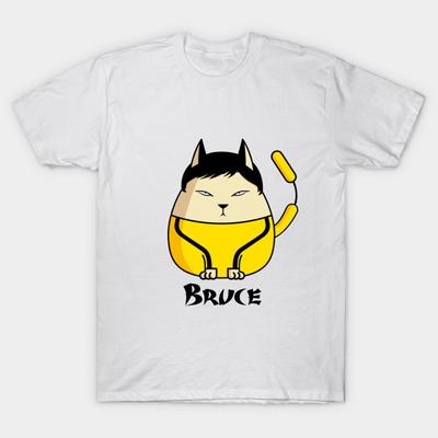 T Shirt Women Bruce The Cat Harajuku Print Kawaii Tshirt Summer Short Sleeve Female T-Shirt Top Tee