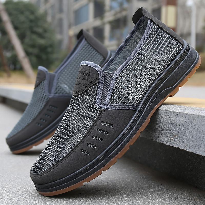 Summer Mens Flat Casual Shoes Plus Size 47 Cloth Shoes Light Comfortable Breathable Driving Shoes Classic Man Shoe Loafers Tenis