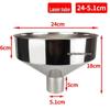 Large Stainless Steel Non-Magnetic Fueling Funnel for Industrial Tanks