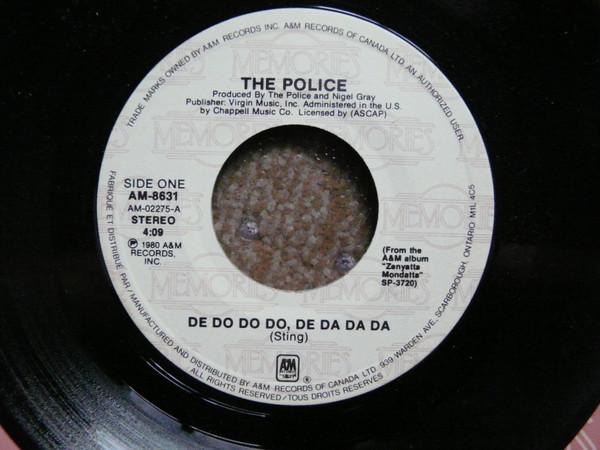 

7inch Record POLICE De Do Do Do De Da Da Da Dont St AM8631 AM Memories Canada Rock Used