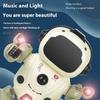 Music Flaunting Robot with Swinging Dance Moves - Luminous Electric Toy for Children, Little Live Pets Dog Robot