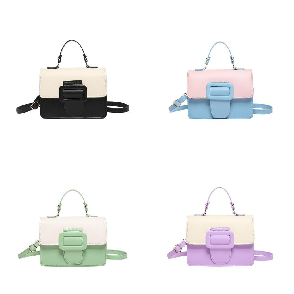 Wholesale Fashionable Small Square Bag With Contrast Stitching For Women