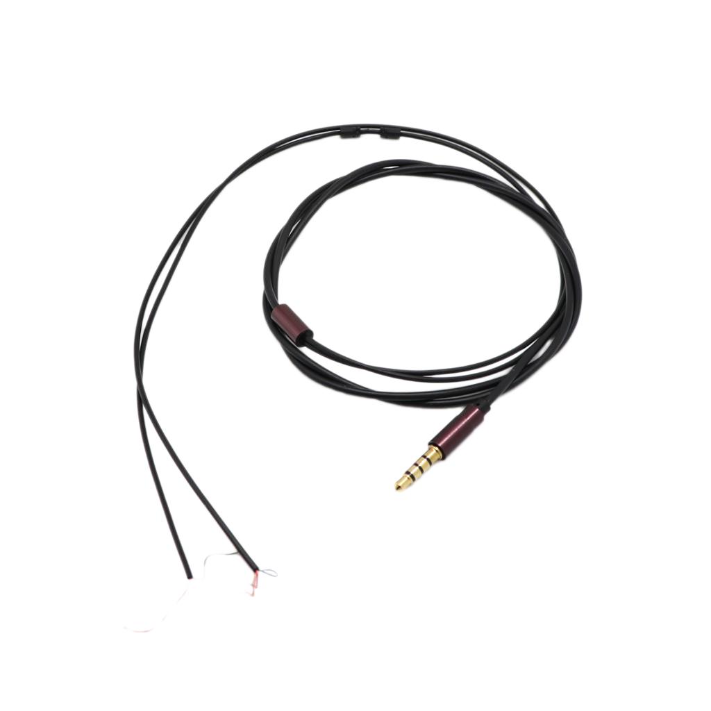 Buy DIY Replacement 1.2m Audio Cable Repair Headset Wire Gray at affordable prices — free