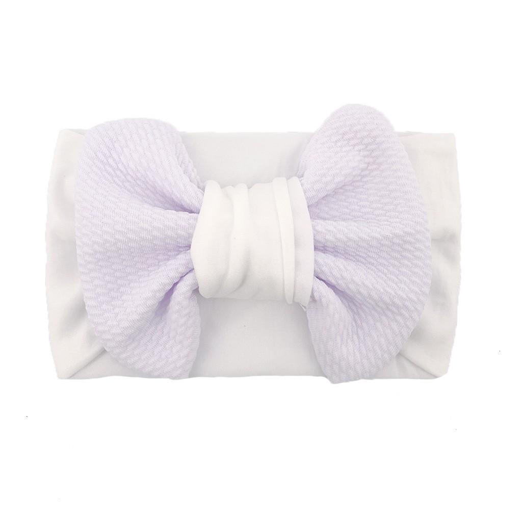 Children's Unisex Hair Accessories Big Knotted Bow Headband Nylon Fabric Baby Headdress Stockings Washable Eco-Friendly All