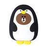 Line Friends Silicone Hand Mirror - Pengo Brown