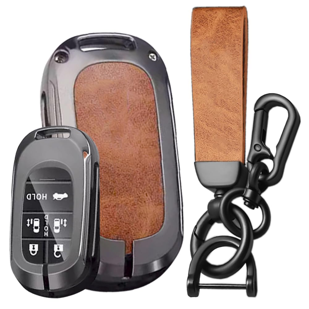 

Брелок для смарт-ключа, совместимый с Honda New Stepwagon RP6 7 New Odyssey Crazy Horse Car Brown [SANRILY] Honda, Чехол, Крышка, 8, Elysion,