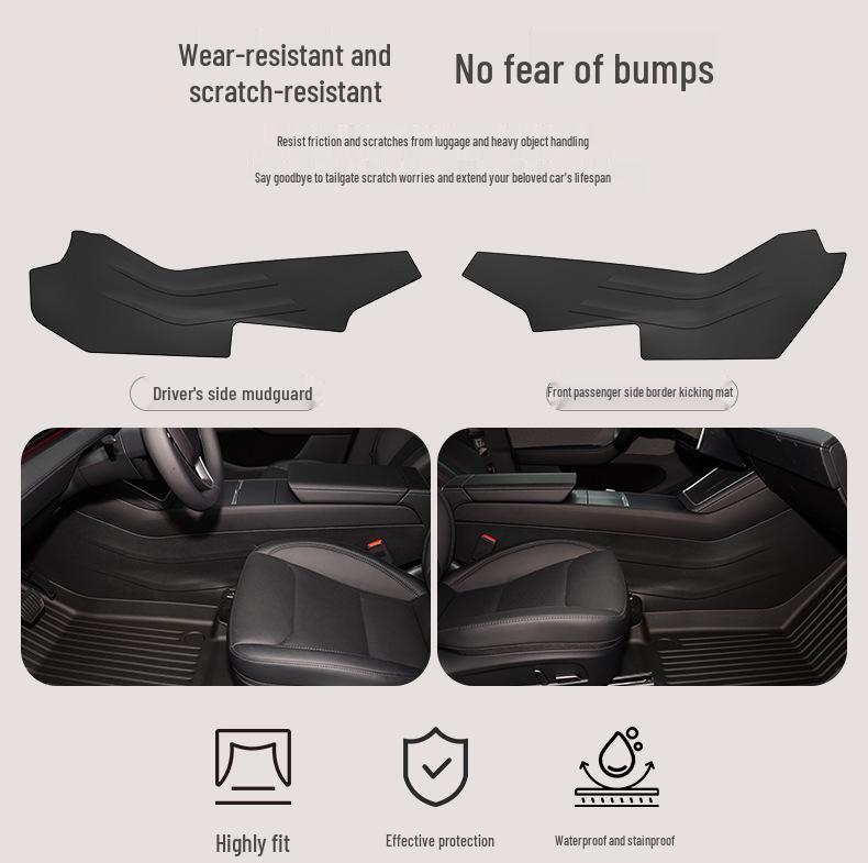 Tesla Model Y/3 Center Console Side Protective Car Floor Mats