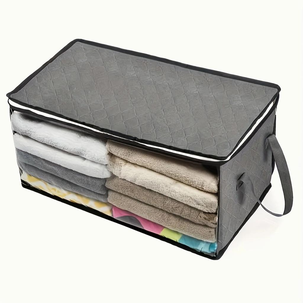 1pc Clothes Organizer,Quilt and Blanket Storage Bags, Closet,Bedroom,Home,Dorm Room,Bedroom Accessories Space Saving Organizer