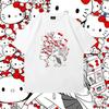 2026 New Hello Kitty Tee Soft Cotton Short Sleeve Crew Neck Cute Print Lightweight Summer Top for Women Daily Casual Wear