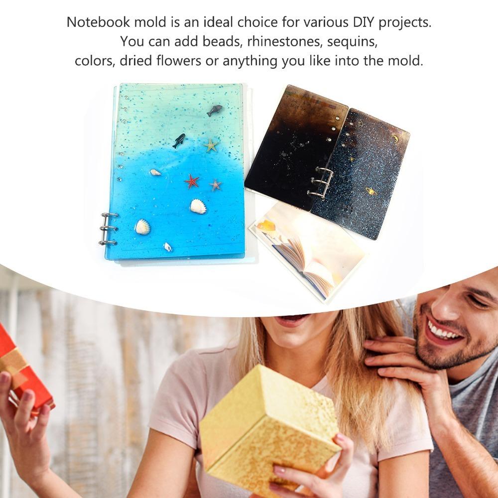 Soft Silicone Notebook Mold Resin Casting DIY Silicone Notebook Mold  DIY Notebook