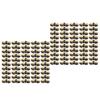 100 Pcs Spring Hinge Sturdy Iron Self Closing Spring Loaded Hinge for Glasses Case Jewelry Box