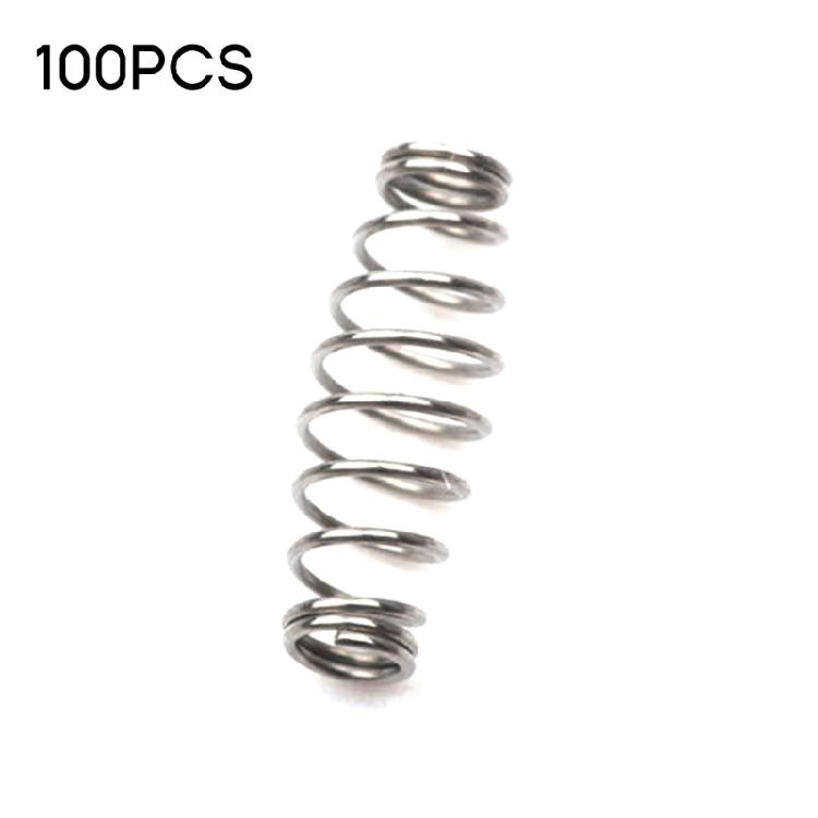 Barbed Swivels Spring Saltwater Fishing Accessories Twist Fishing Hook Metal Spring Pack of 100P
