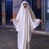 Ghostes Halloween Costumes White Ghostes Cloak Cape Halloween Cloak Cape Hat Ghostes Cosplay Supplies