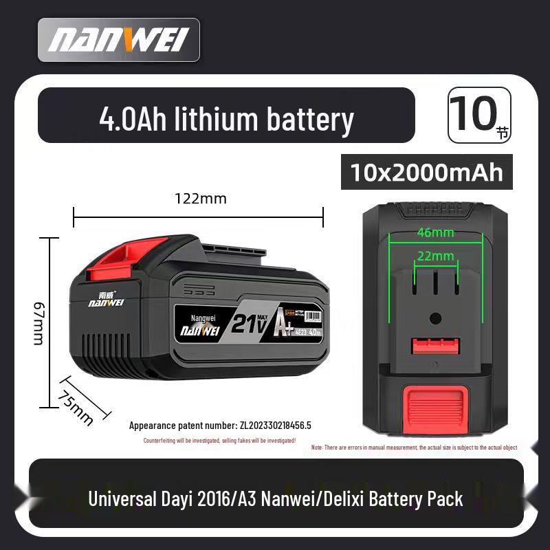 Nanwei 21V Lithium Angle Grinder & Drill Set with Charger & Battery