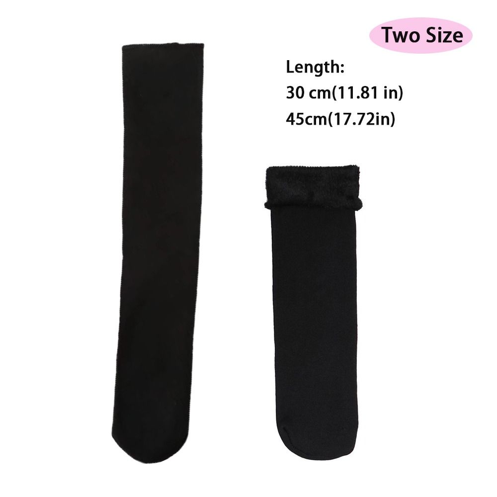 Thickened Home Floor Socks Velvet-lined Women's Hosiery Leg Warmers Mid Tube Socks Free Size