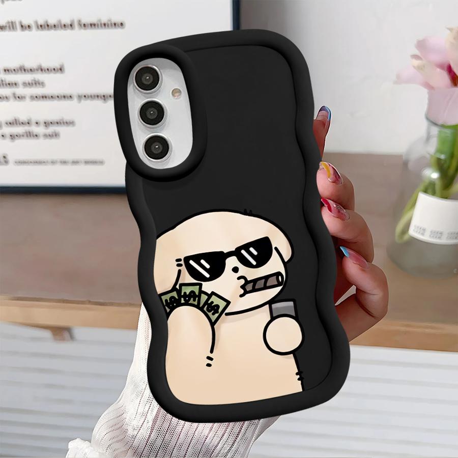Paare Hund Katze Cool Weiche Handyhülle für Samsung Galaxy A12 A16 A52 A21s A13 A15 A14 A11 A05 A03 A53 A33 A06 A04 A23 A22