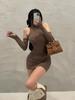 Horúca Dievča Sexy Elegantné Jednodielne Šaty Ženy Patchwork Odhalené Ramená Slim Párty Minišaty Dámsky Módny Dizajn Vintage Večerné Klubové Šaty 2024