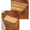 Iron Rectangular Fruit Tray Luxurious European Gold Hollow Out Design Dessert Serving Plate with Base for Stable Display