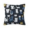 Colorful Cartoon Kitten Cat Throw Pillow Case Home Decorative Luxury Cushions Cover For Sofa Car Square Polyester Pillowcase