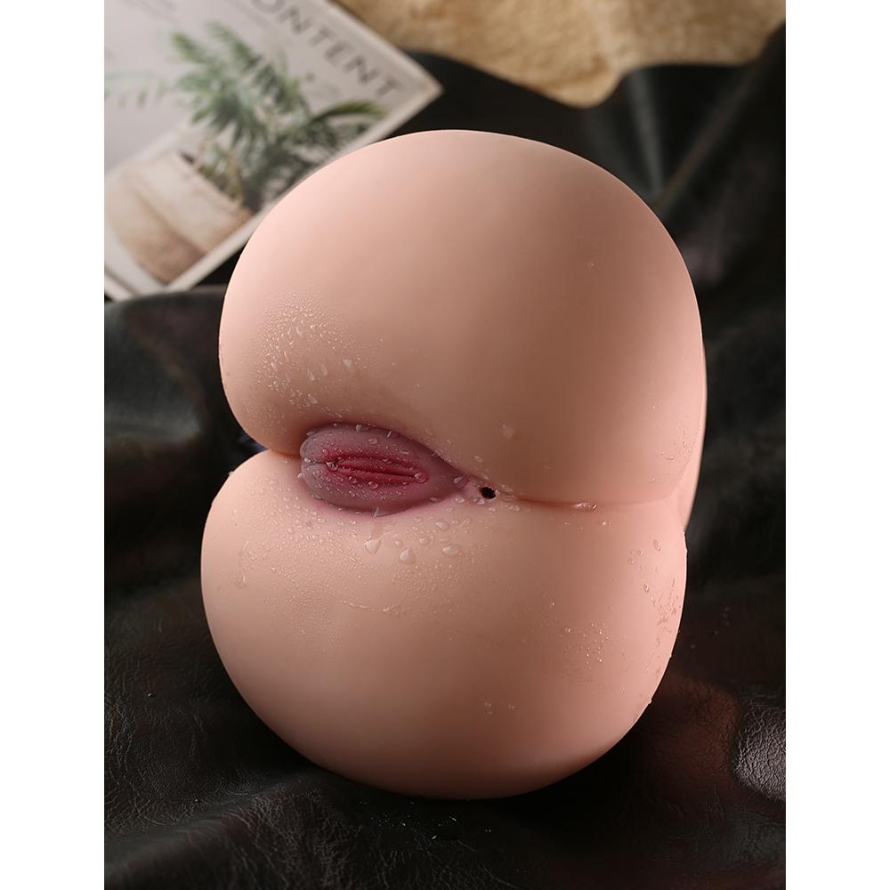 2KG Realistic Hip Masturbator for Men - 2 Hole Design (Deep Vagina & Tight Anal) with 3D Lifelike Pussy and Ass&Ultra-Realistic Sex Doll Hip