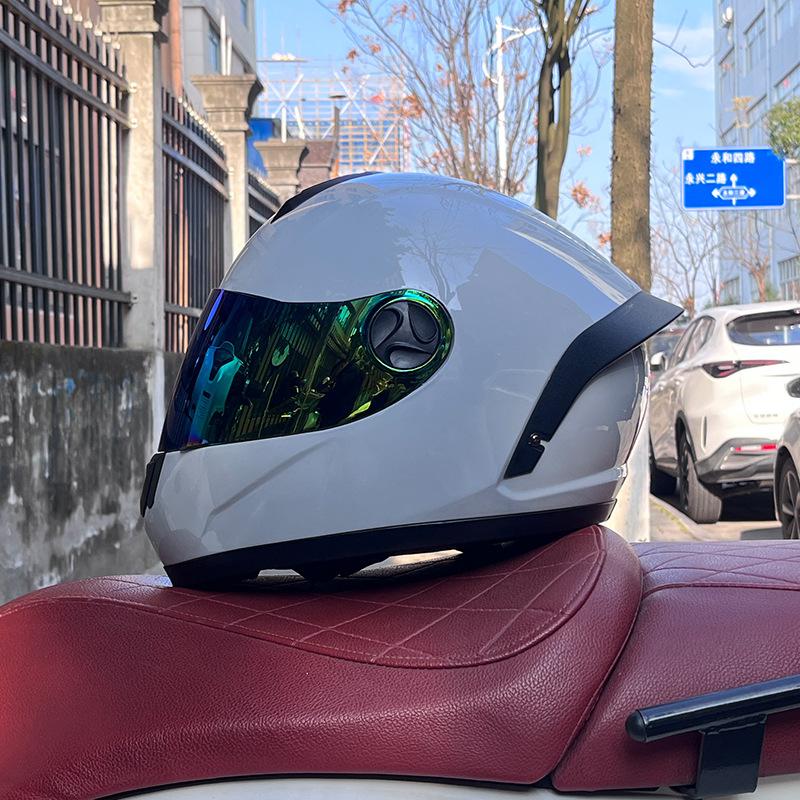 Motorcycle helmet full helmet men and women winter warm safety four seasons knight electric vehicle locomotive full